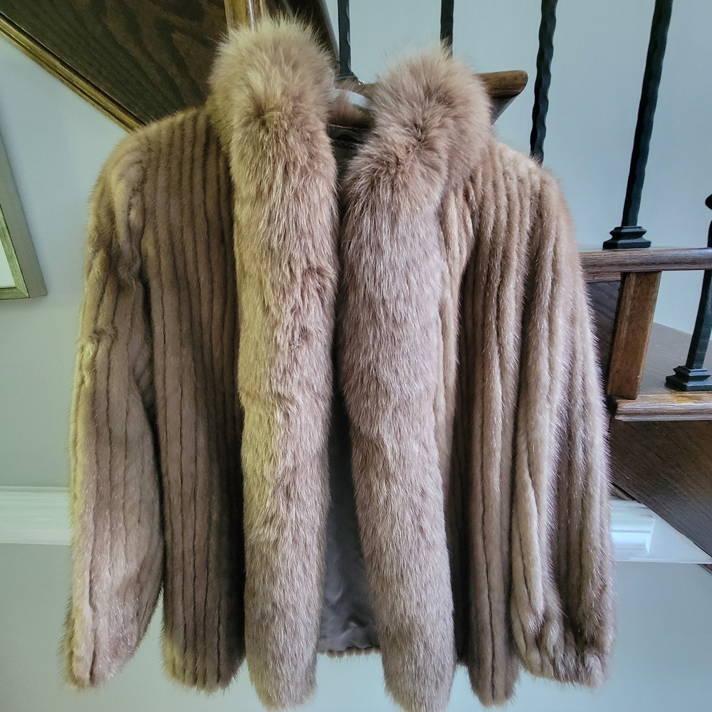 Luxurious Tan Fur Coat